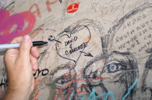 Graffiti wall heart