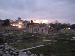 Sunset over the Roman Forum